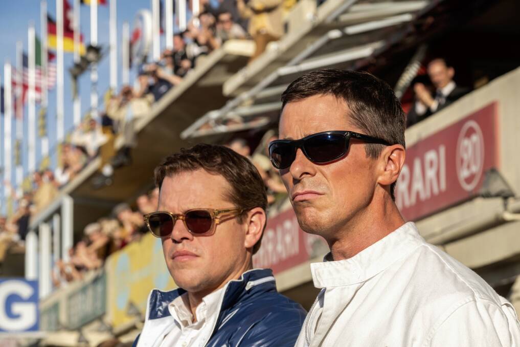Fast and furious: Matt Damon and Christian Bale are a powerhouse duo in real-life racing drama Ford v Ferrari, rated M, in cinemas now. 