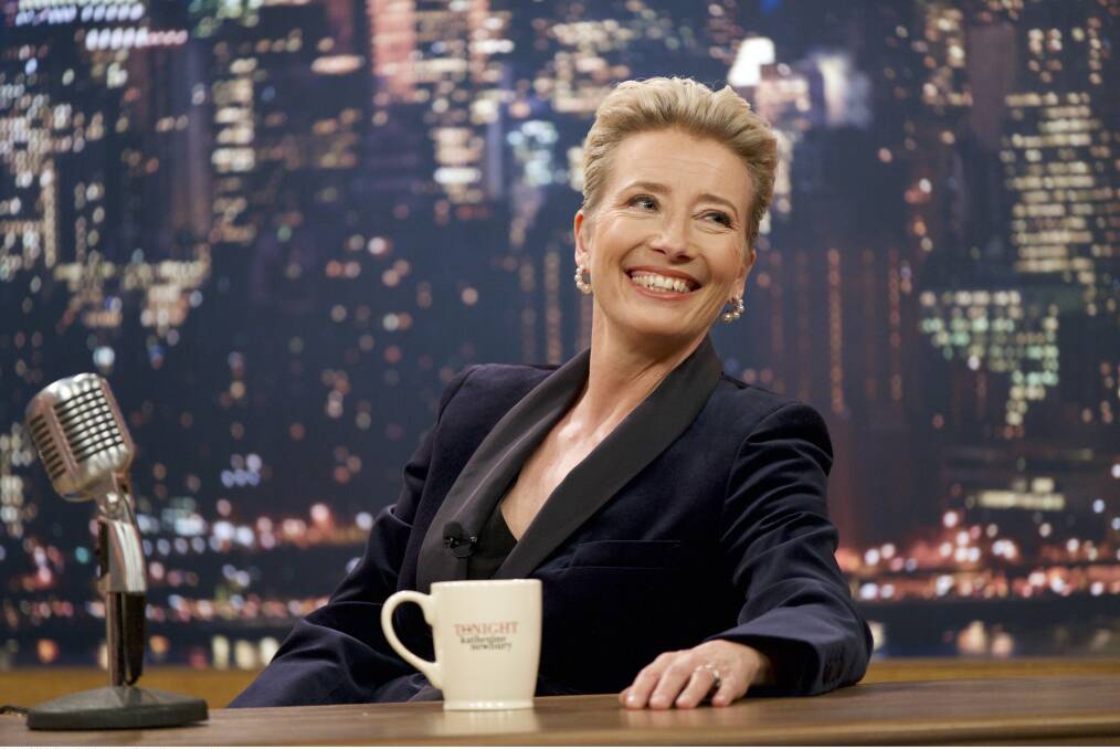 Host with the most: Two-time Oscar-winner Emma Thompson stars as late night TV host Katherine Newbury in new comedy Late Night, rated M, in cinemas now.