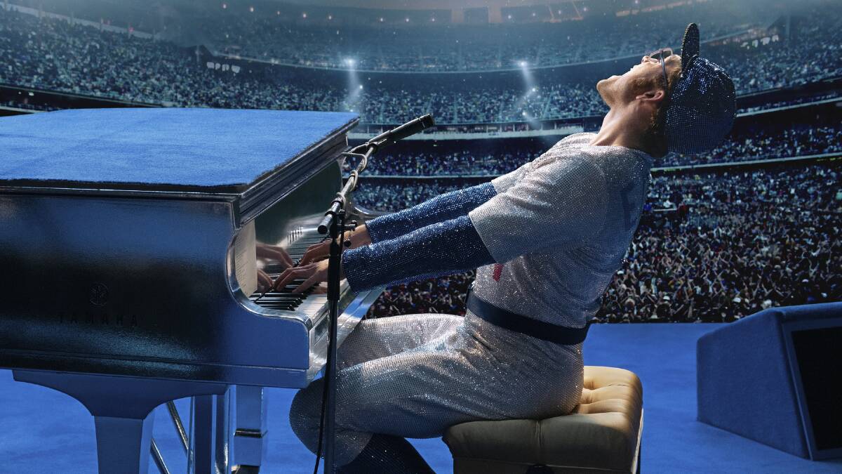 Piano man: Taron Egerton shines as the musical genius and flawed man that is Elton John in the truly fantastic biopic Rocketman, rated MA15+, in cinemas now.