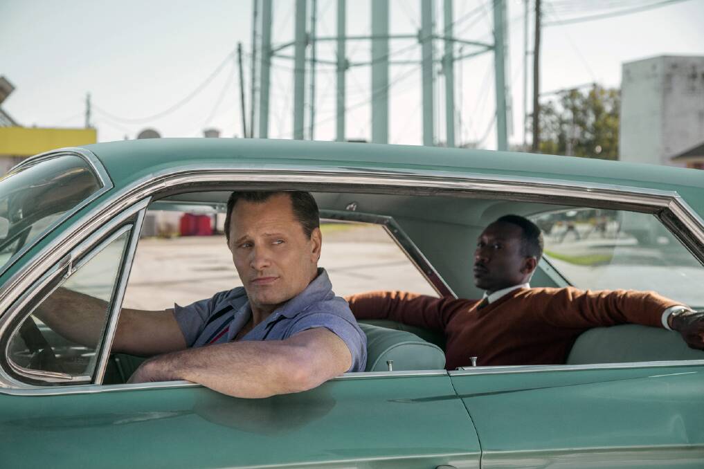 Joyful film: Viggo Mortensen and Mahershala Ali have both earned Oscar nominations for their performances in Green Book, rated M, in cinemas now.