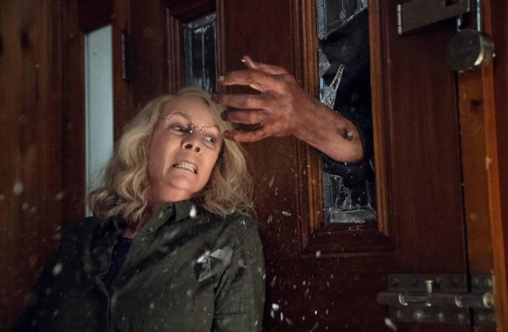 Guess who's back: Jamie Lee Curtis reprises her role as Laurie Strode 40 years after the original Halloween film in its same-name sequel, rated MA15+, in cinemas now.