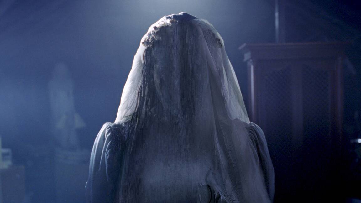 Ghost lady: Marisol Ramirez stars as the fabled La Llorona in the Conjuring Universe's The Curse of the Weeping Woman, rated M, in cinemas now. 