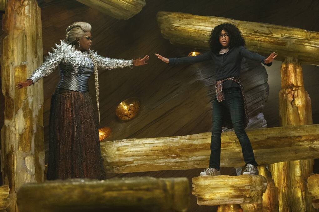 Stunning imagery: Oprah Winfrey takes to the big screen alongside newcomer Storm Reid in Ava DuVernay's A Wrinkle in Time, rated PG and in cinemas now.