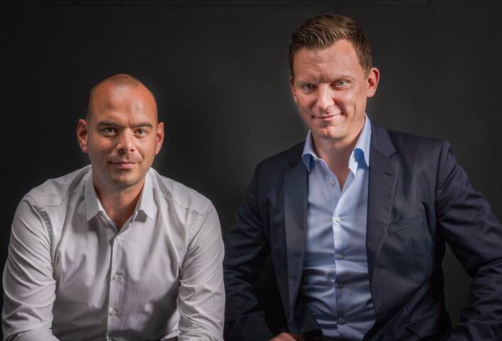 The men behind Beevo: Samuel Daish and James Nooney are looking to grow the services connection business after linking with publisher ACM.