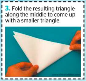 Make an origami snowflake