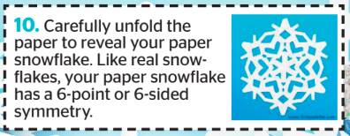 Make an origami snowflake