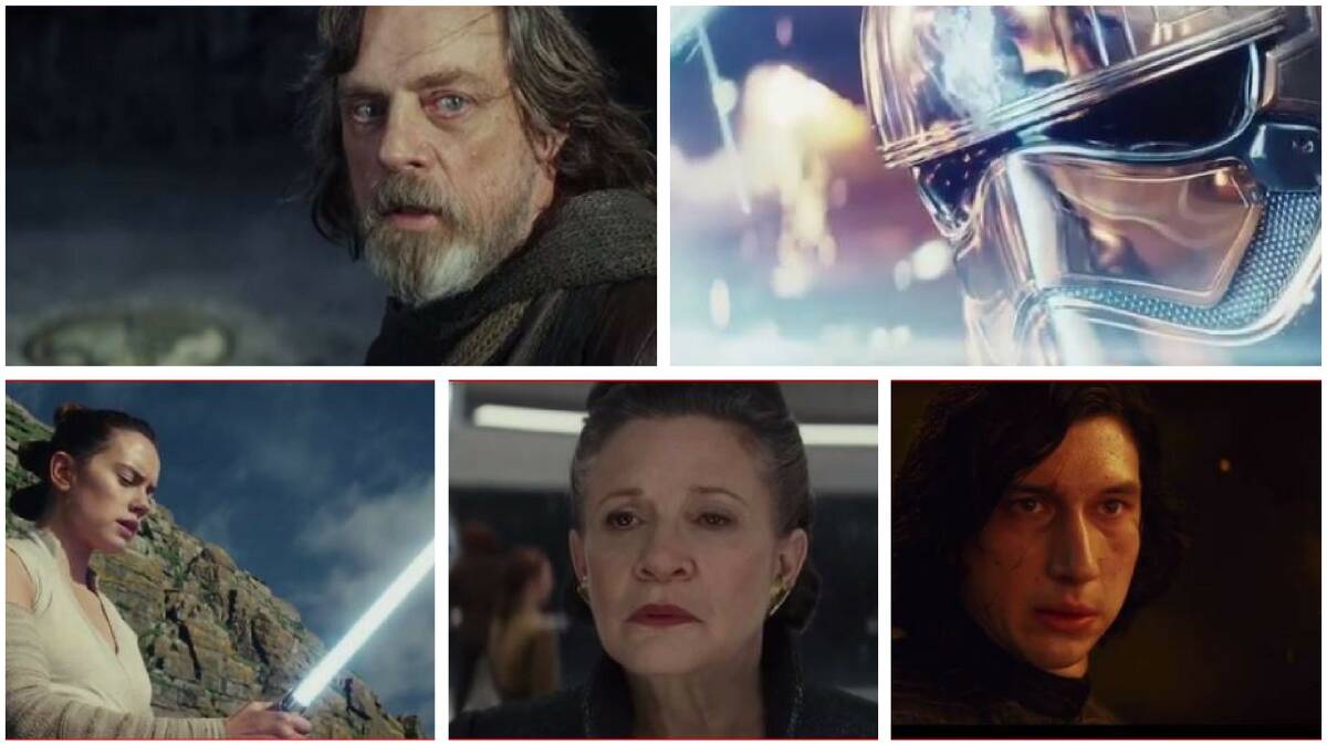 Star Wars: The Last Jedi. Photo: screengrabs from the official trailer