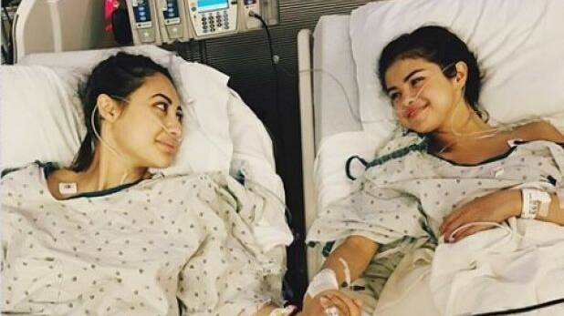 Selena Gomez with her friend and kidney donor, Francia Raisa. Photo: Instagram
