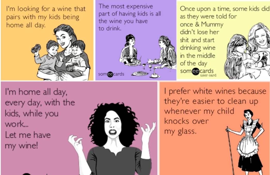 Why we need to stop sharing 'wine mum' memes