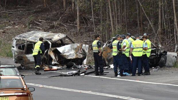 The crash south of Sussex Inlet left three people dead and sisters Jessica and Annabelle Falkholt fighting for their lives. Photo: TNV