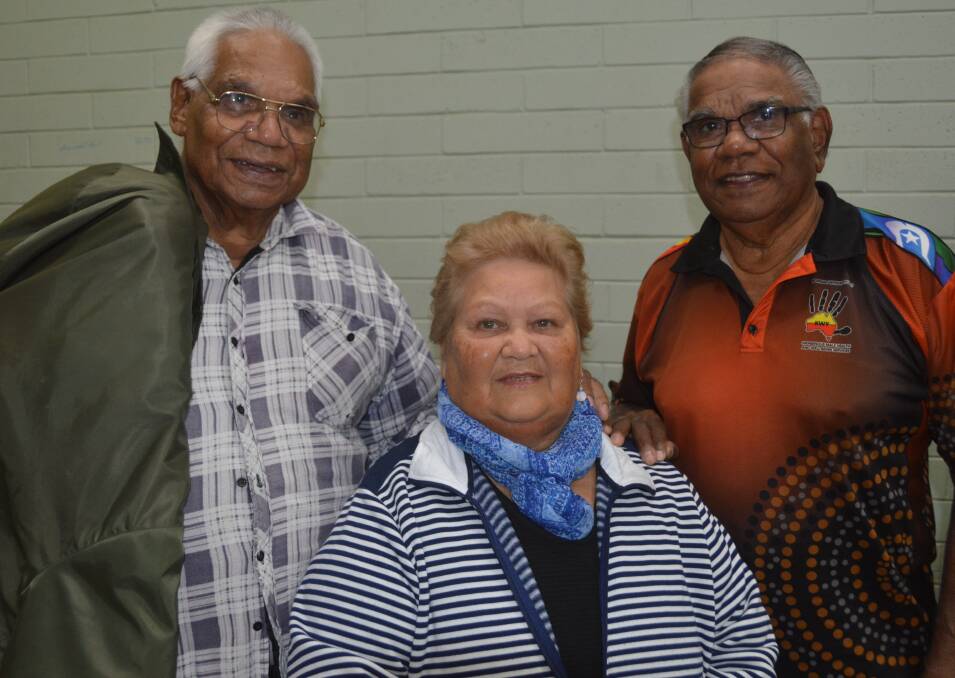 REFORM: Robert Wilton, left, Enice Marsh and Charlie Jackson were at an Aboriginal Reform Group of SA meeting in Port Augusta last year when members called for a review of the Adnyamathanha Traditional Lands Association.