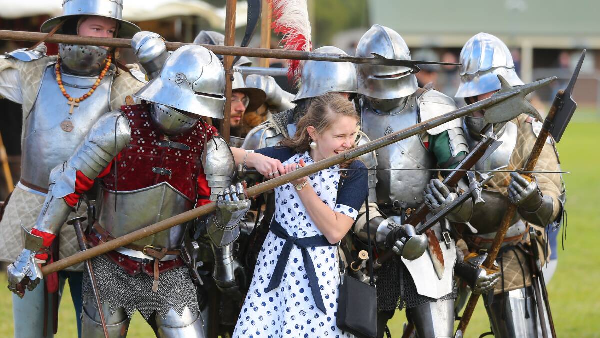 MIDDLE AGES MADNESS: Winterfest had something for the entire family, including jousting demonstrations and equestrian games, archery and combat, as well as crafts and cooking. Picture: Geoff Jones