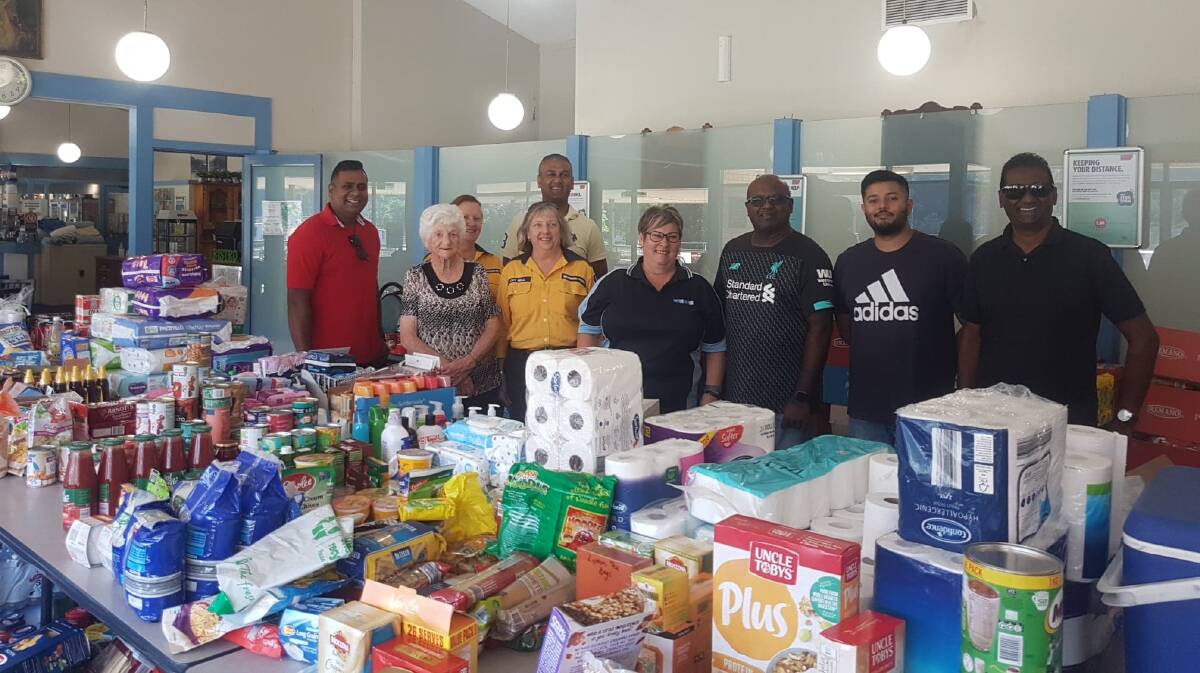 The Wisemans Ferry Bowling Club acted as a drop-off and pick-up point for supplies for flood-affected residents. Picture: Supplied