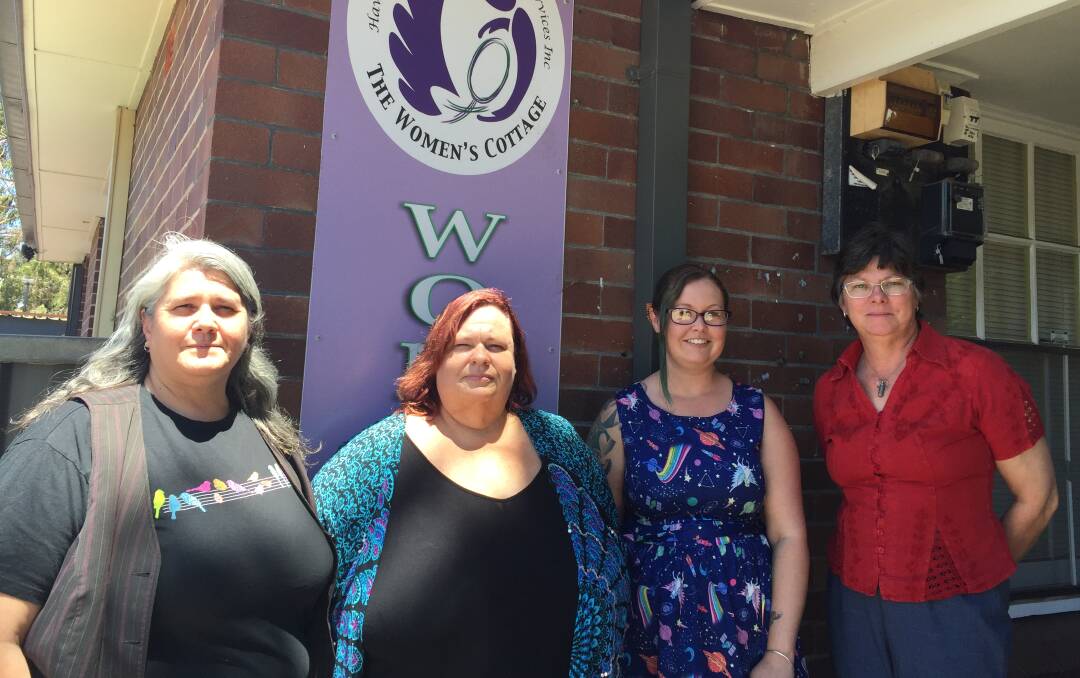 Community focused: Women's Cottage manager Maria Losurdo, crisis workers Kim Ward and Jess Reed, and finance administrator Meg Keith. Picture: Sarah Falson