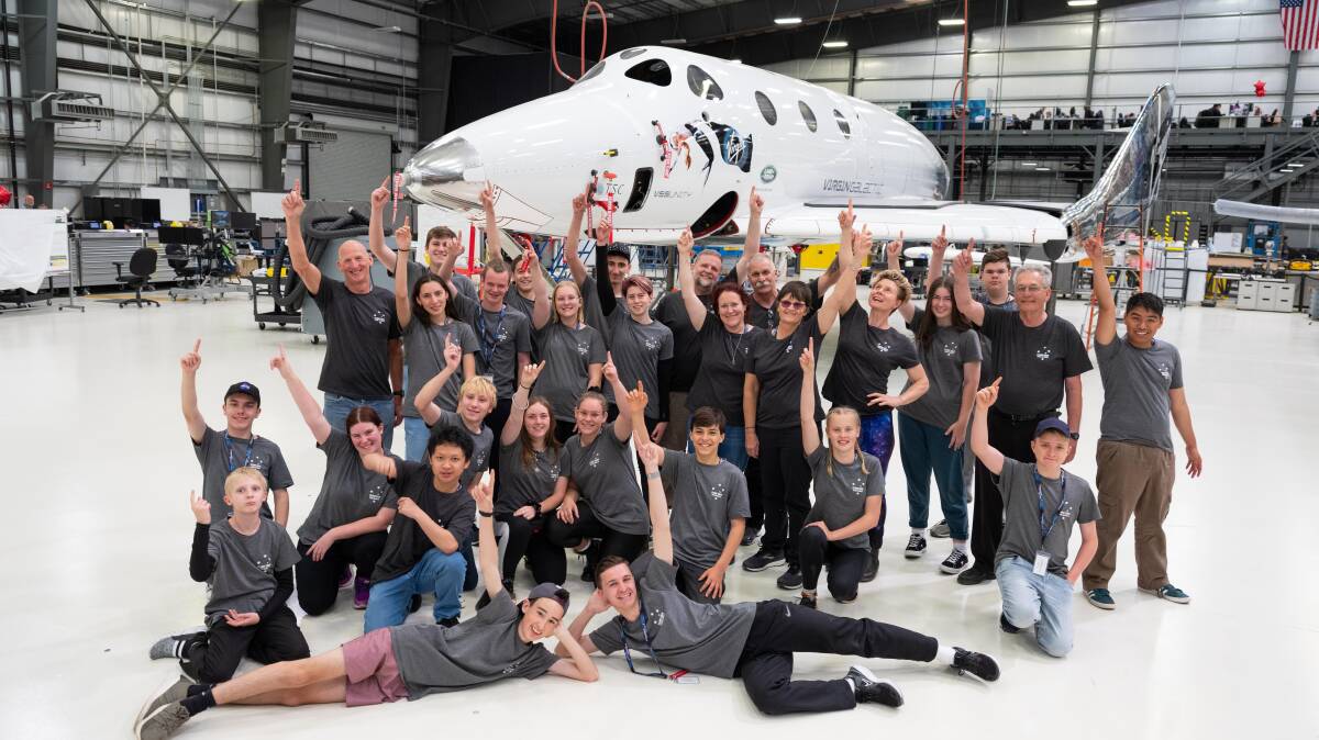 Dream trip: A recent Space Camp delegation which travelled to Northrop Grumman Headquarters, California Science Centre, Disneyland and more. Picture: Supplied