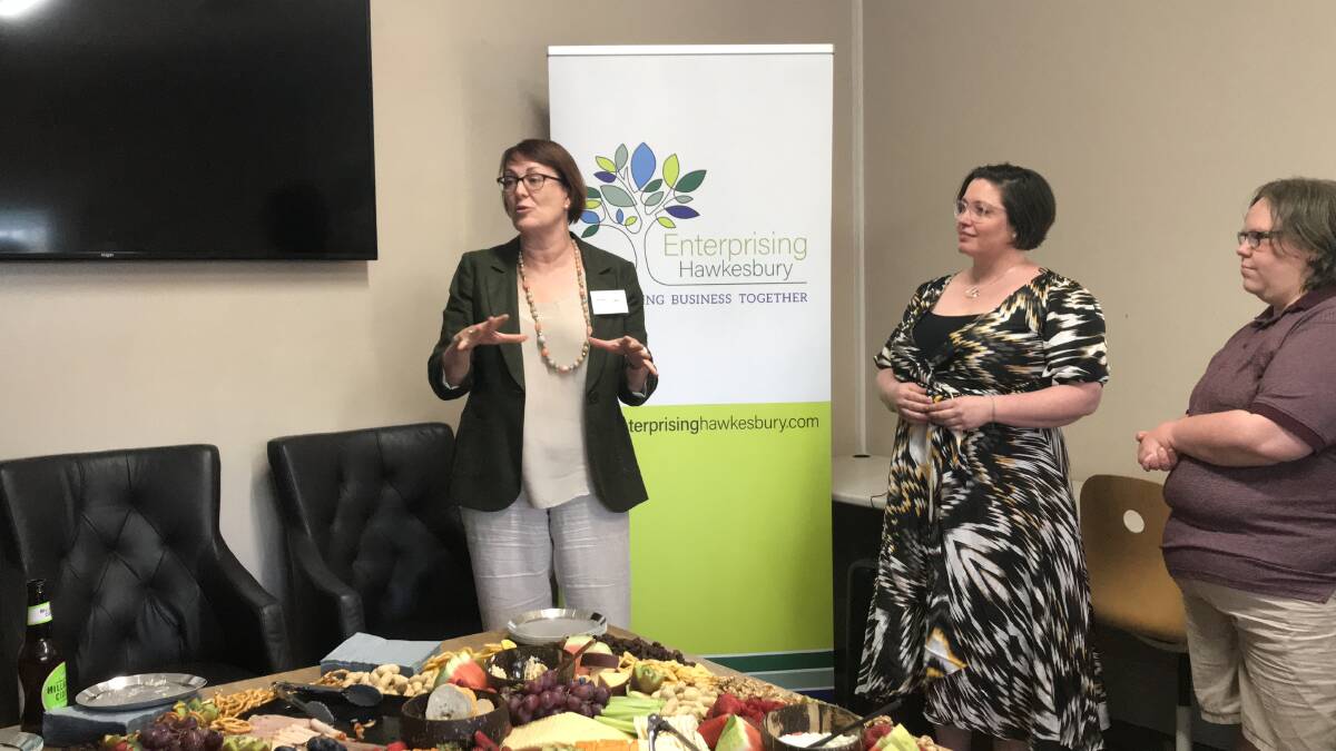 Macquarie MP Susan Templeman and Enterprising Hawkesbury founder Angela Maguire at the official launch of the co-working space. Picture: Supplied