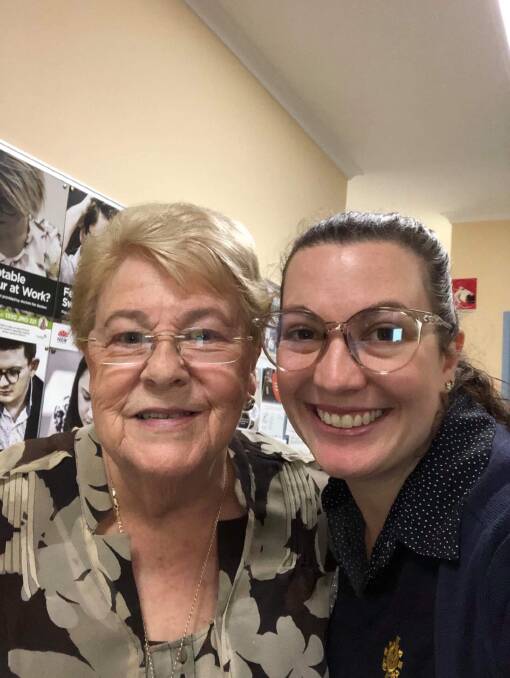 Community service: Outgoing Chairperson of the Community Board of Advice, Brenda Harrold, with HDHS staff representative on the Community Board of Advice, Alison King. Picture: Supplied