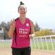 On track: Jodie Amor, Pink Finss founder, pictured in 2020 when she ran 10 kilometres every day for 10 days to raise money for her charity. Picture: Geoff Jones