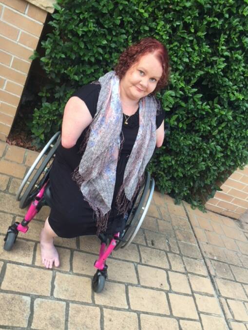 APPEAL: Jodie Sheffield is hoping to be able to purchase a modified electric wheelchair. Picture: Supplied