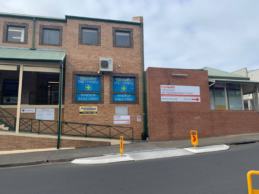 The COVID-19 Respiratory Clinic is located at 6 Kable Street, Windsor, next door to Myhealth Medical Centre. Pictures: Supplied