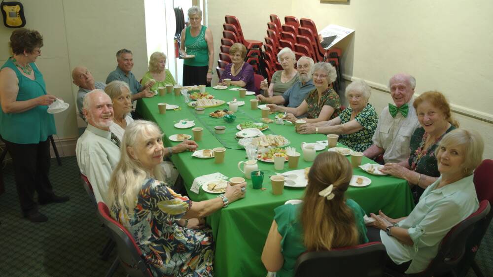 A St Patrick's Day-themed morning tea after a recent dance meeting. Picture: David Badman
