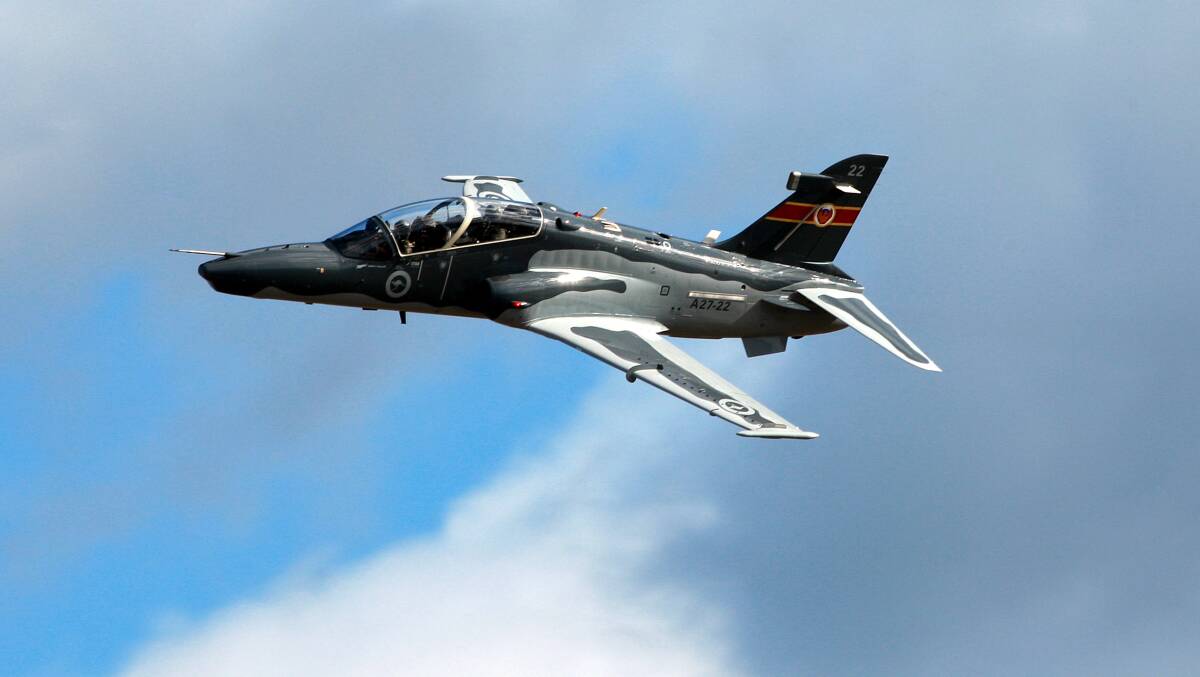 FLYPAST: A Hawk 127 Lead-In Fighter. Picture: Department of Defence