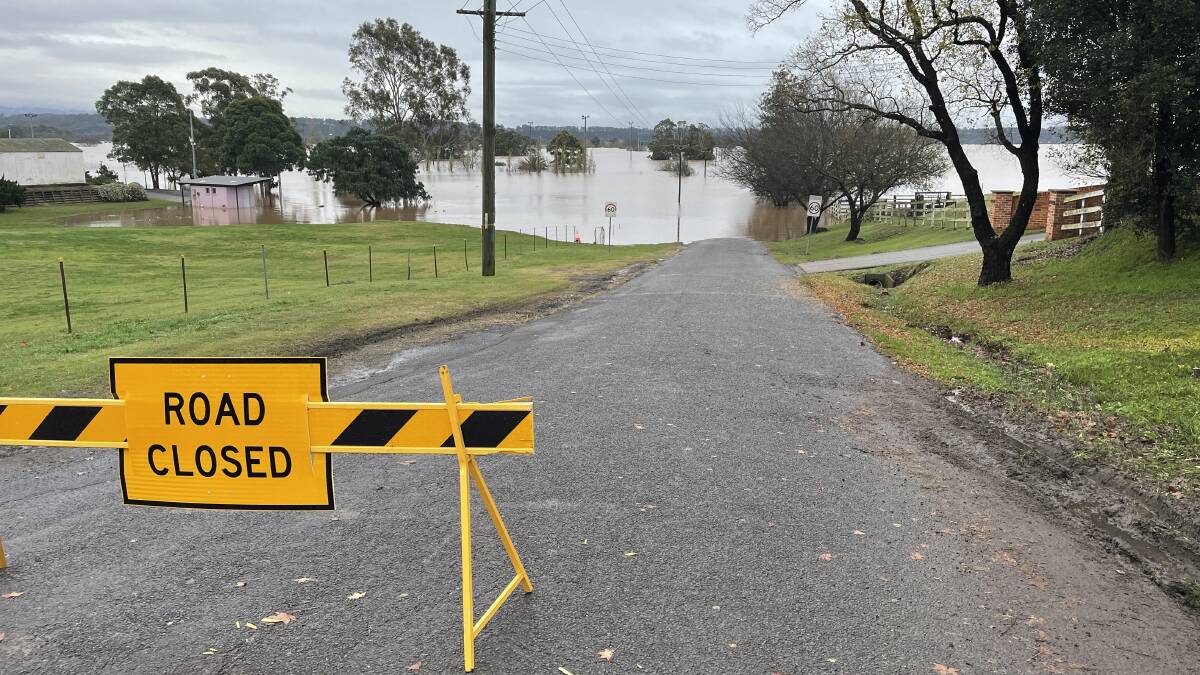 Water covering Bensons Lane and the Richmond Lowlands during the July 2022 floods. Picture: Finn Coleman