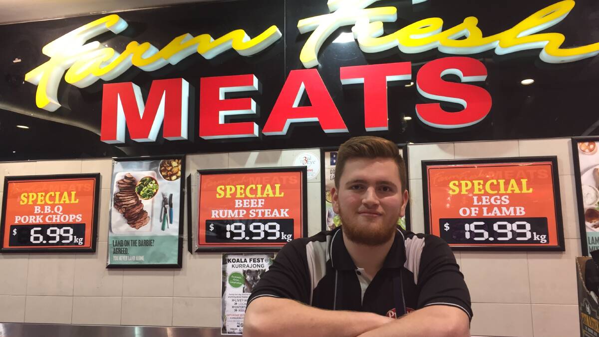 READY TO COMPETE: Harrison Molden is an apprentice at Farm Fresh Meats at Windsor Riverview Shopping Centre. Picture: Sarah Falson