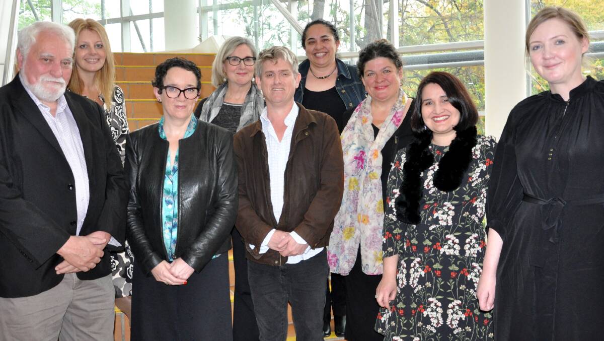 CREATIVE SPIRIT: Mayor Barry Calvert, Council's Suzanne Stuart, Create NSW's Josipa Draisma, Council's Keri Whiteley, Live Music Office Manager John Wardle, Melodie Gibson of Create NSW, Gallery and Museum Director Kath Von Witt, Grainne Brunsdon of Create NSW, and Service NSW's Cherelyn Breaulee. Picture: Supplied