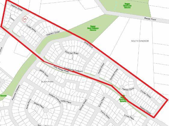 AREA 1: The area within the red outline will have a new bin collection day schedule in Bligh Park.