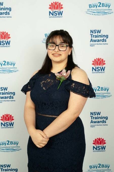 Vocational dedication: Maddison Camilleri was named Trainee of the Year at the Regional Training Awards. Picture: NSW Training Awards