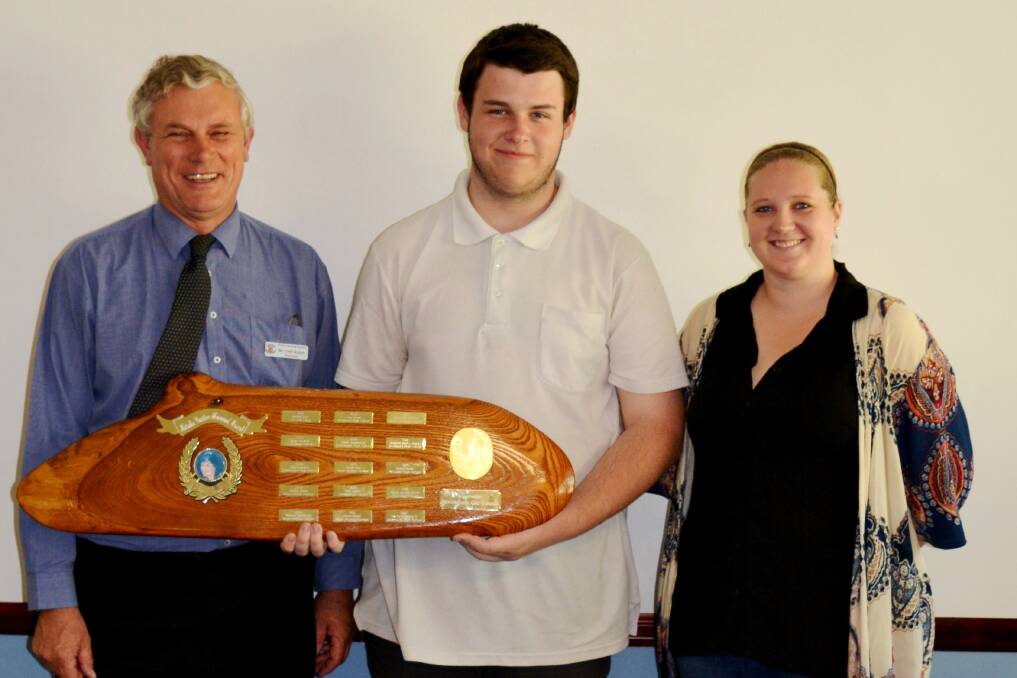RECOGNITION: Principal of Richmond High School, Mr Cliff Ralph, student Kevin Miljojkovic and Year 11 Advisor, Mrs Ashlee Koller. Picture: Supplied