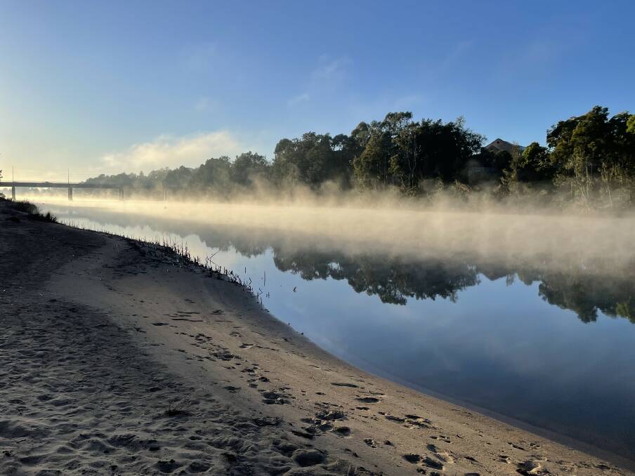 Hawkesbury resident Brooke G. won second place for 'A super crisp morning on the Hawkesbury River at Windsor beach'.