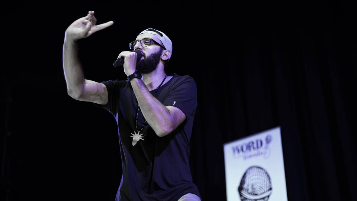 ON THE MIC: Australian Poetry Slam Champion, and host of the Hawkesbury Slam, Zohab Zee Khan. Picture: Supplied