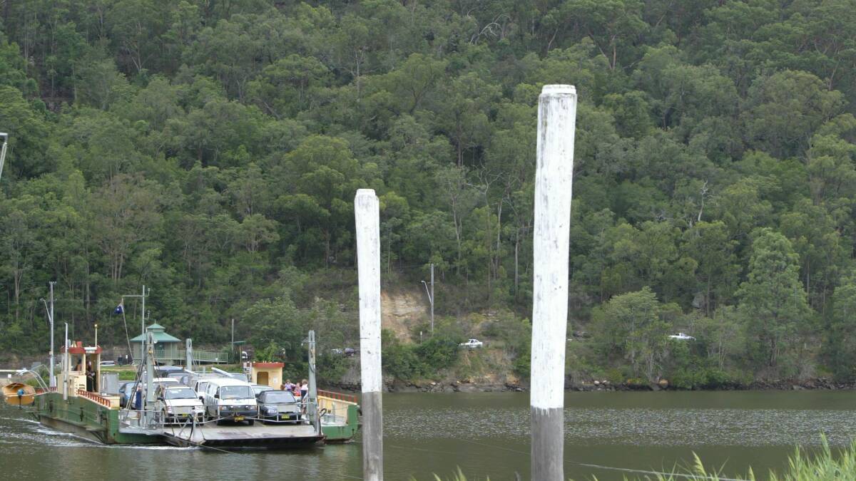  A vehicle ferry at Wisemans Ferry on the Hawkesbury River. Picture: Brendan Esposito