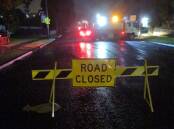 Hawkesbury Council closed a number of additional roads overnight,. This road block was placed at 72 Church Street, South Windsor. Picture: Hawkesbury City Council/Facebook