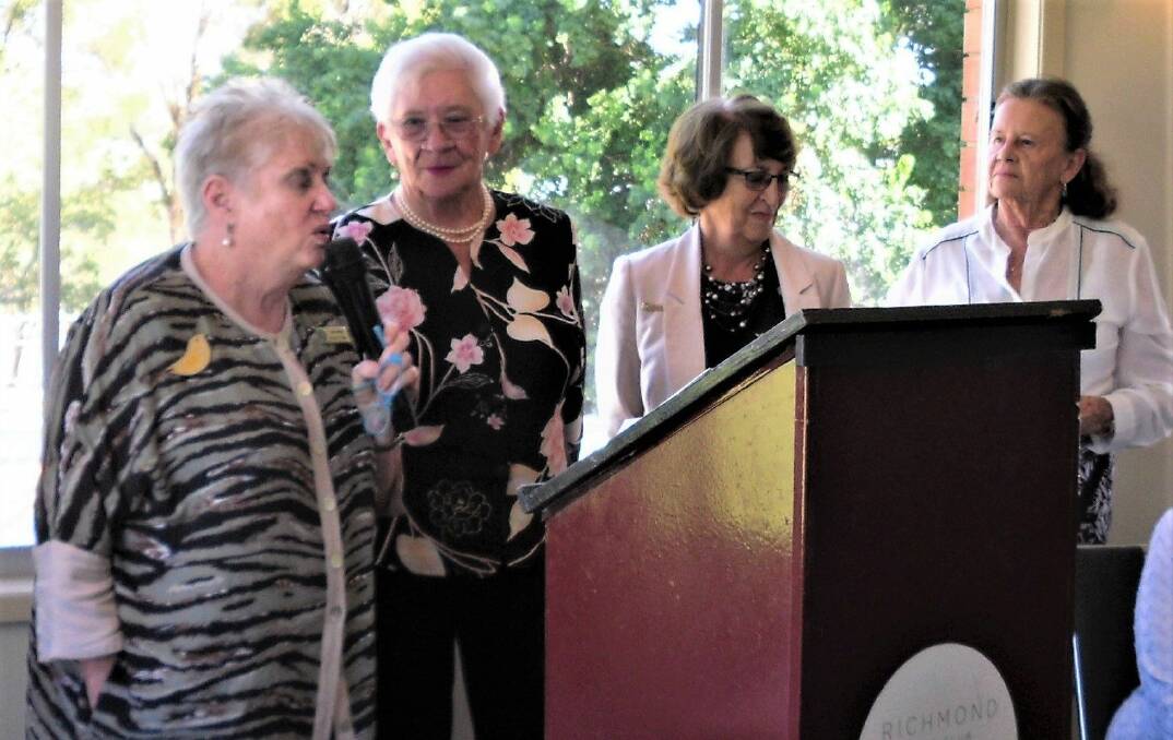 KURRAJONG RECOGNISED: The branch celebrated 90 years of service in May, and state vice-president Annie Kiefer (from left) presented long service awards to members Eileen Reed, Joan Fraser and Marie Nixon.