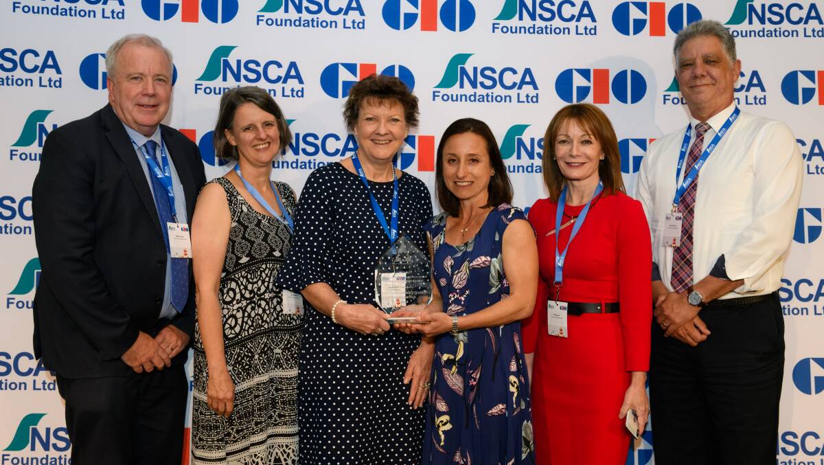 SAFETY FIRST: Martin Teulan, Anna Bishop, Deborah Beattie, Tina Thew, Rita Maguire and David Simmonds representing St John of God Health Care Hawkesbury District Health Service. Picture: Supplied