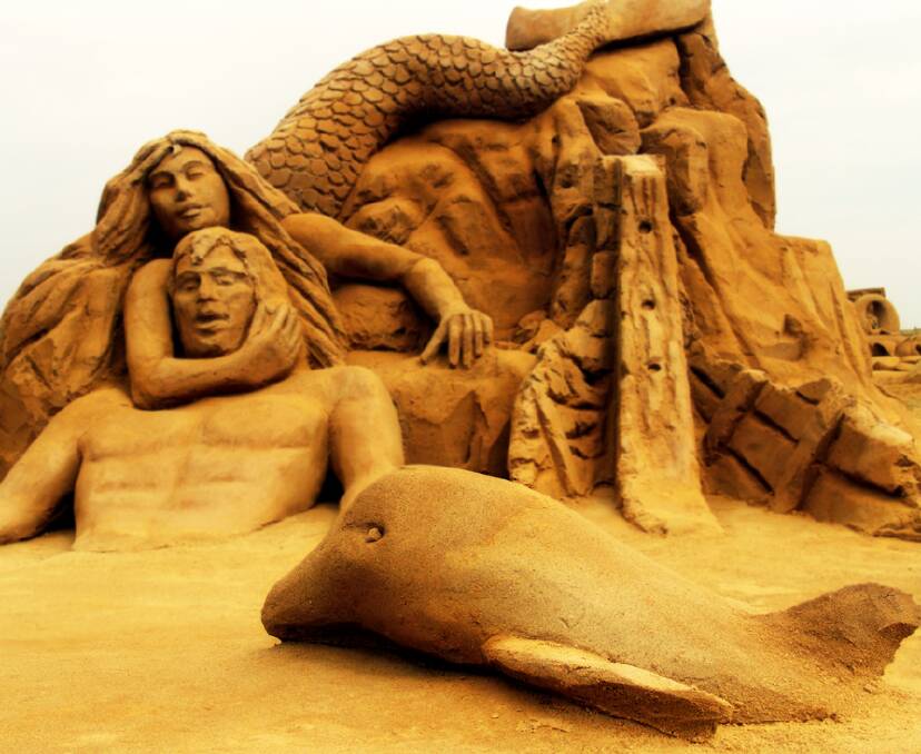 A mermaid and dolphins will be one of the sculptures Dennis Massoud will be making at the 2021 Hawkesbury Show. 