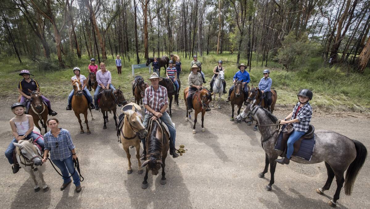 Recreational horse riders are campaigning to keep their access to all existing horse riding trails in south east Wollemi National Park. Picture: Simon Bennett