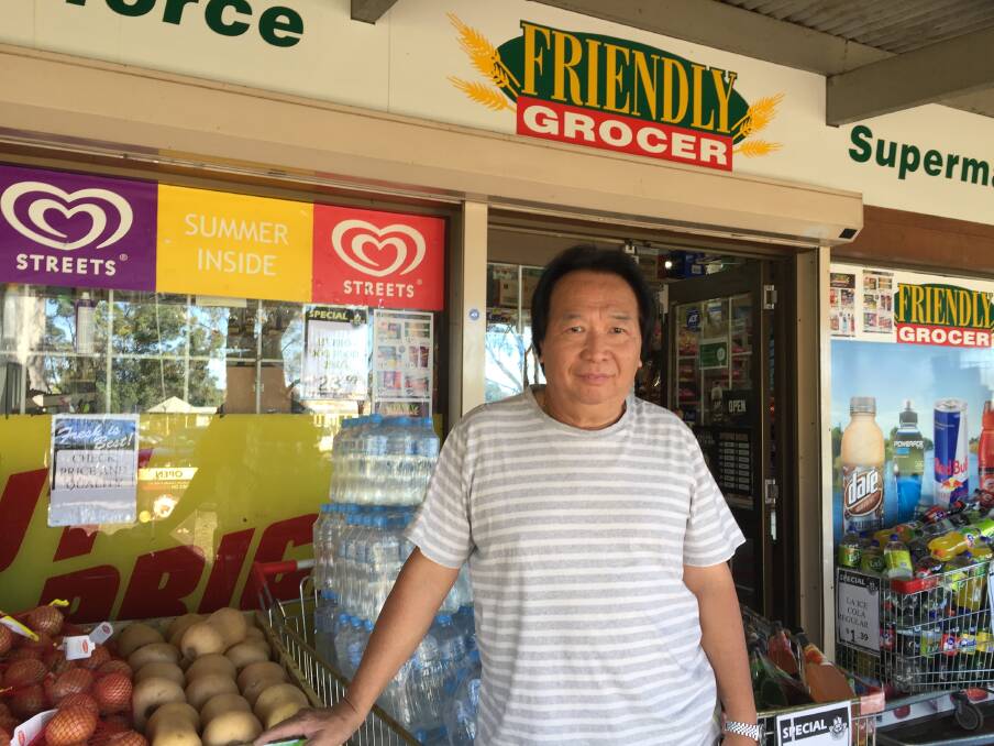 Chong Lao has owned the Friendly Grocer in Wilberforce for 29 years, through numerous river floods. Picture: Sarah Falson