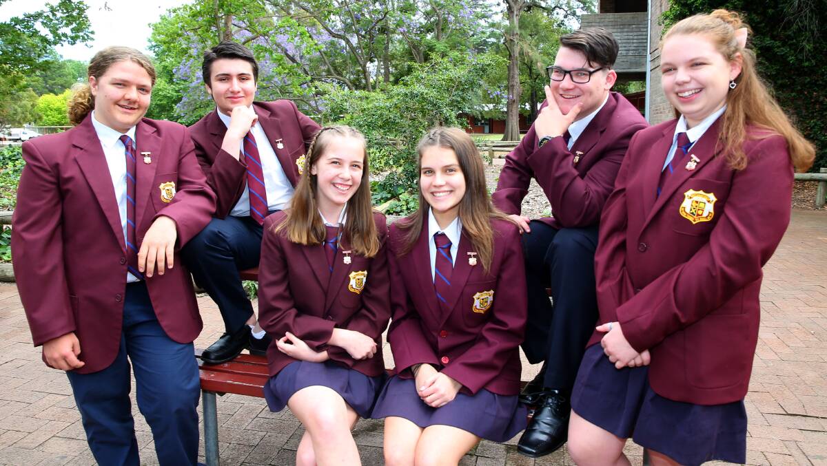 Representatives: Richmond High School student leaders (from left) Cameron West, Aaron Muscat, Chevelle Matthews, Aleisha Telford, Tristan Conway and Emma Hynes. Picture: Geoff Jones