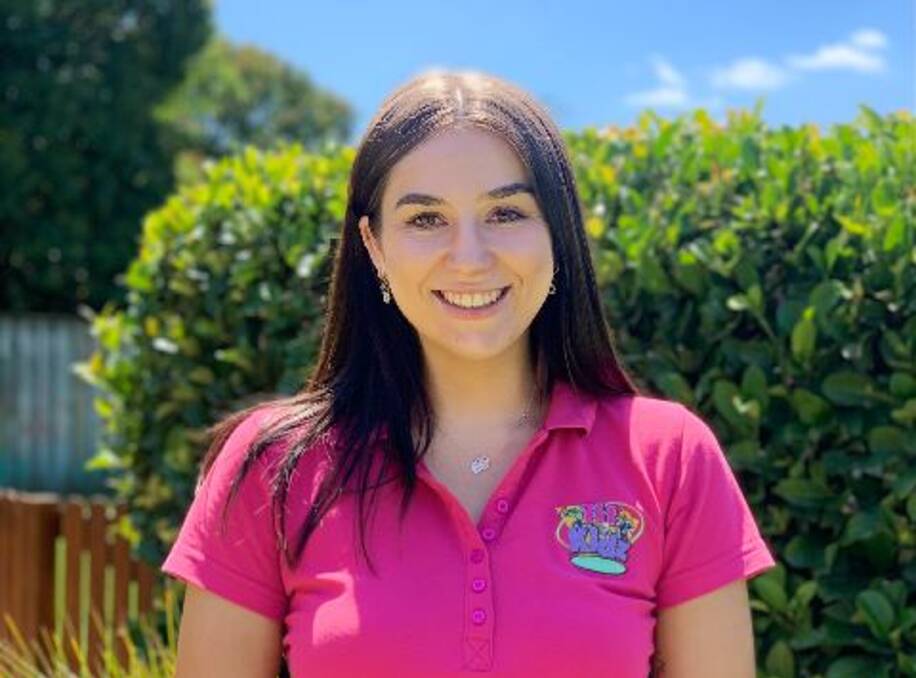 Paige Taylor works at Fit Kidz Early Learning Centre in Dural. Picture: Supplied