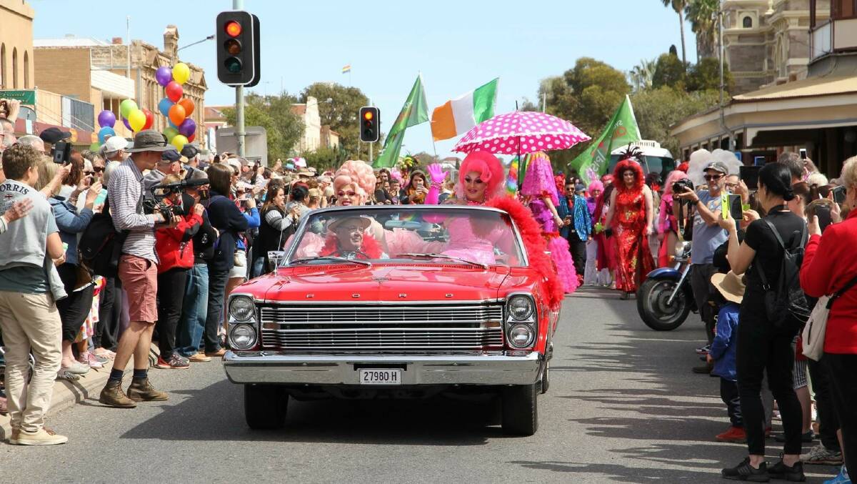 Broken Hill's Town Square will host the Main Drag In Drag street parade at Broken Hill's annual celebration of drag culture.