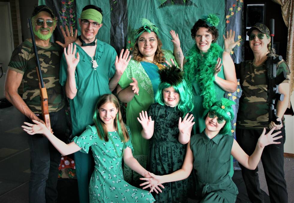 Some of the Oz cast during a dress rehearsal.