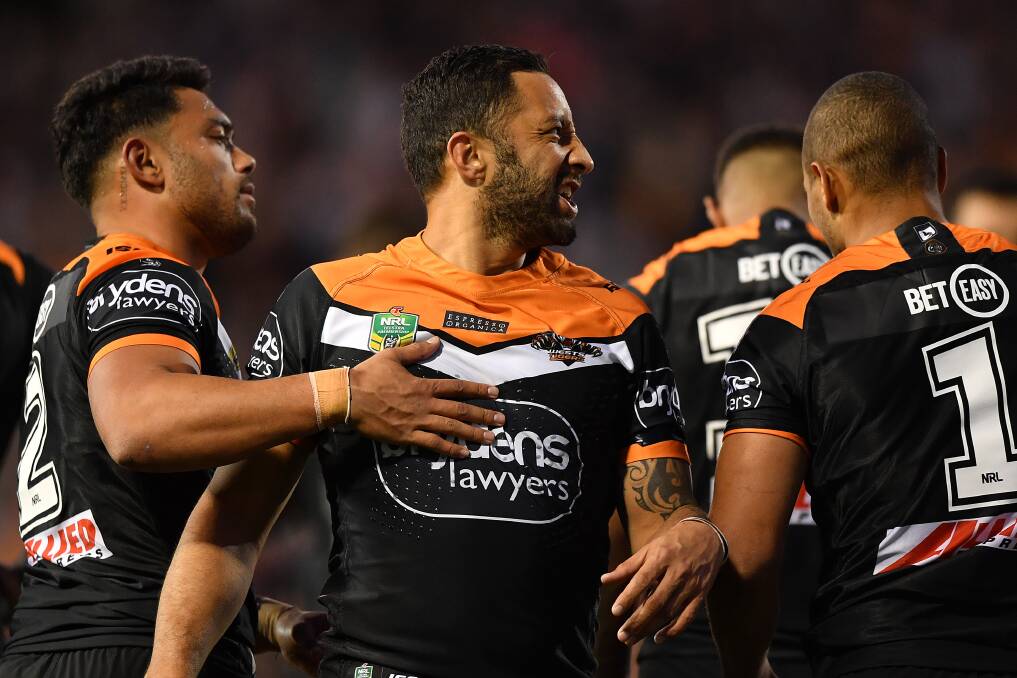 Benji and the Wests Tigers will kick off round 24 on Thursday night at Campbelltown again the Sea Eagles. Will their hopes for a finals start continue? Picture: Joel Carrett