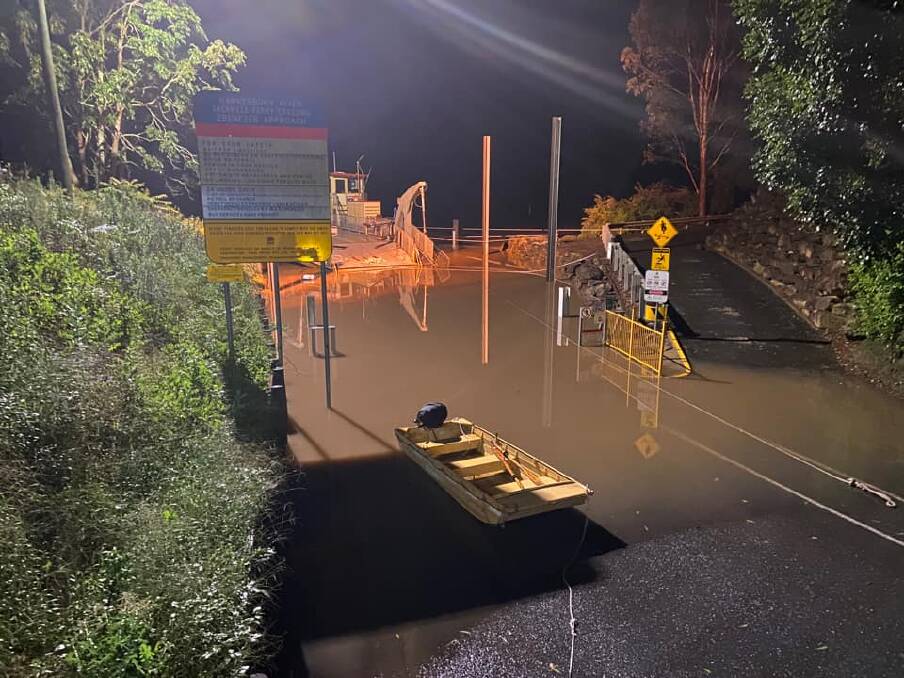 Graham Mitchell added this image to a post on the Gazette's Facebook page. It shows the flooded entry point to the Sackville Ferry at 2am this morning (Sunday, March 21).