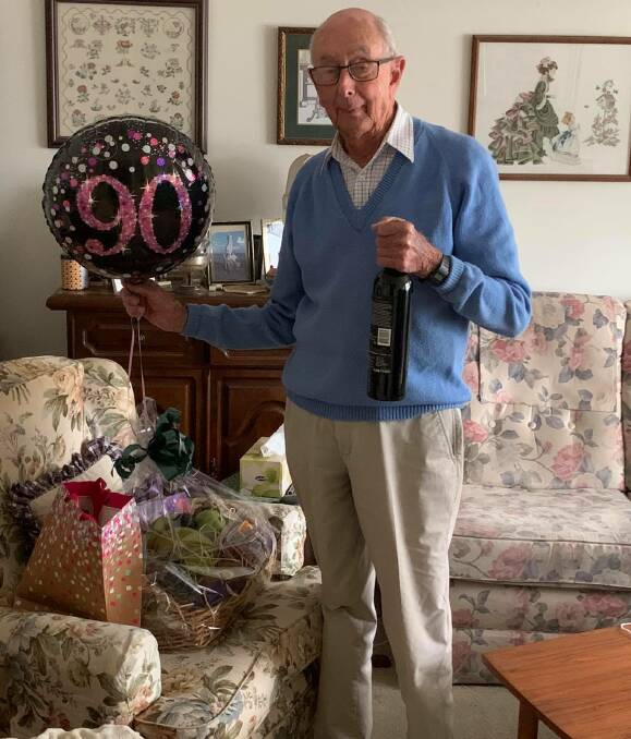 Max Fleming on his 90th birthday.