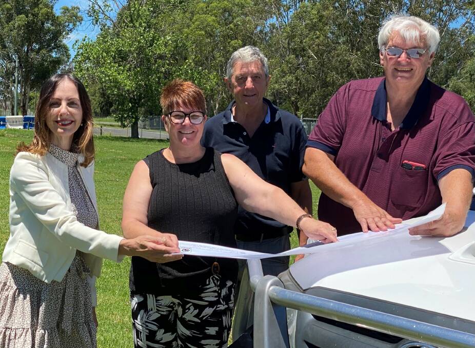 (From left) Hawkesbury MP Robyn Preston with HDAA administration and business manager Andrea Roth, treasurer Ken Ridge, and president Ross Matheson.