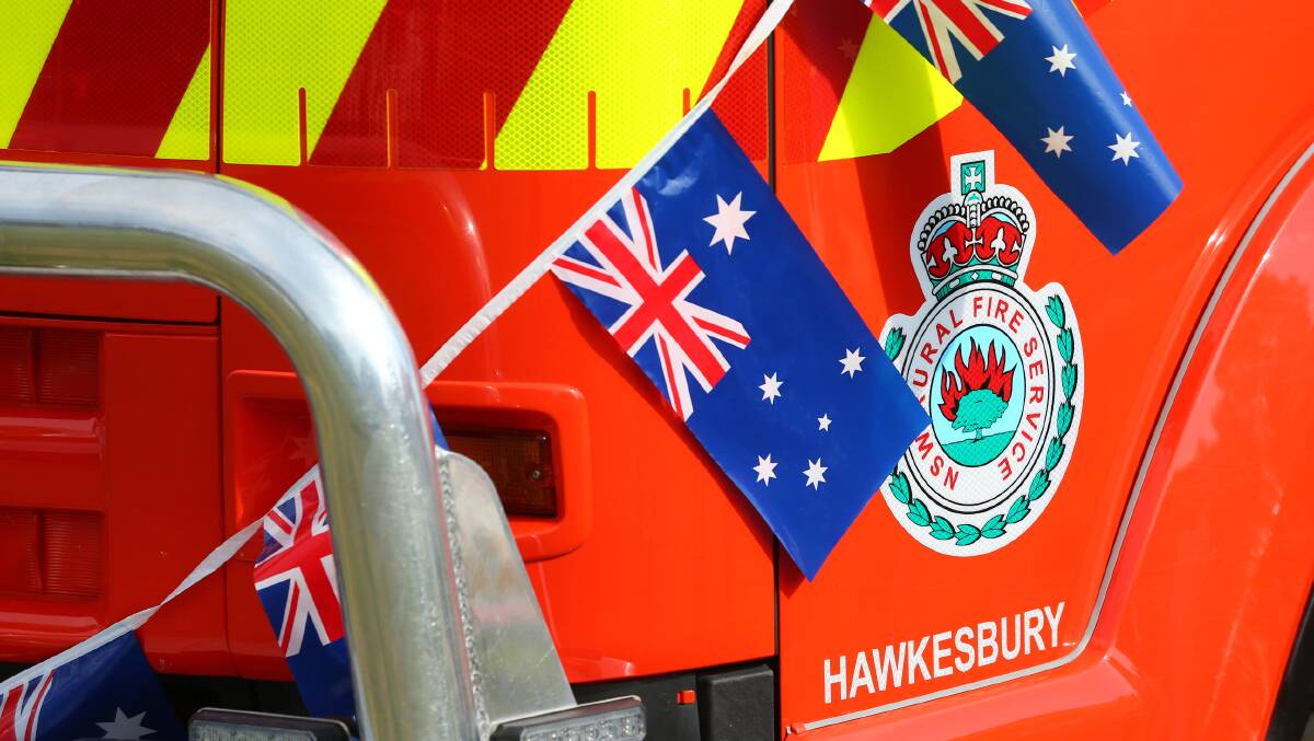 Hawkesbury's Rural Fire Service members were honoured during yesterday's local Australia Day awards ceremony. Picture: Geoff Jones